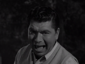 Claude Akins as Steve Brand from the Twilight Zone episode "The Monsters are Due on Maple Street."