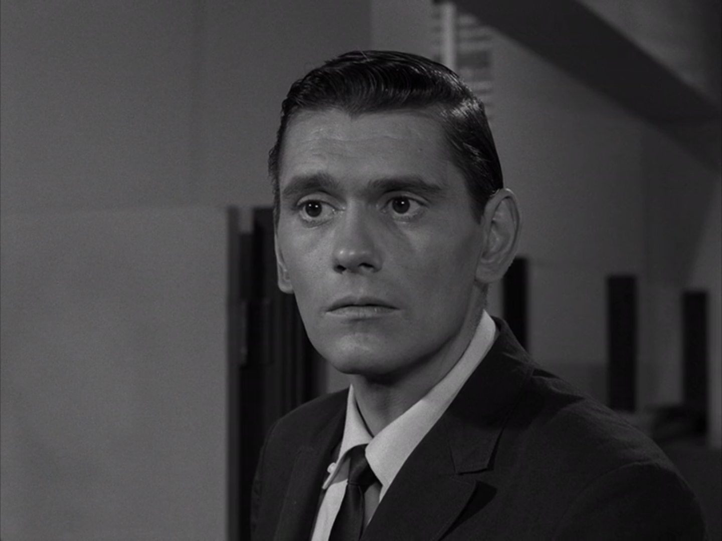 Dick York as Hector B. Poole from the Twilight Zone episode "A Penny for your Thoughts"