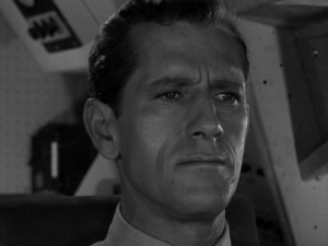 John Anderson as Captain Farver from the Twilight Zone episode "The Odyssey of Flight 33"