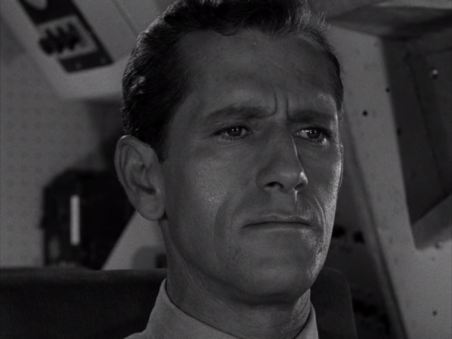 John Anderson as Captain Farver from the Twilight Zone episode "The Odyssey of Flight 33"