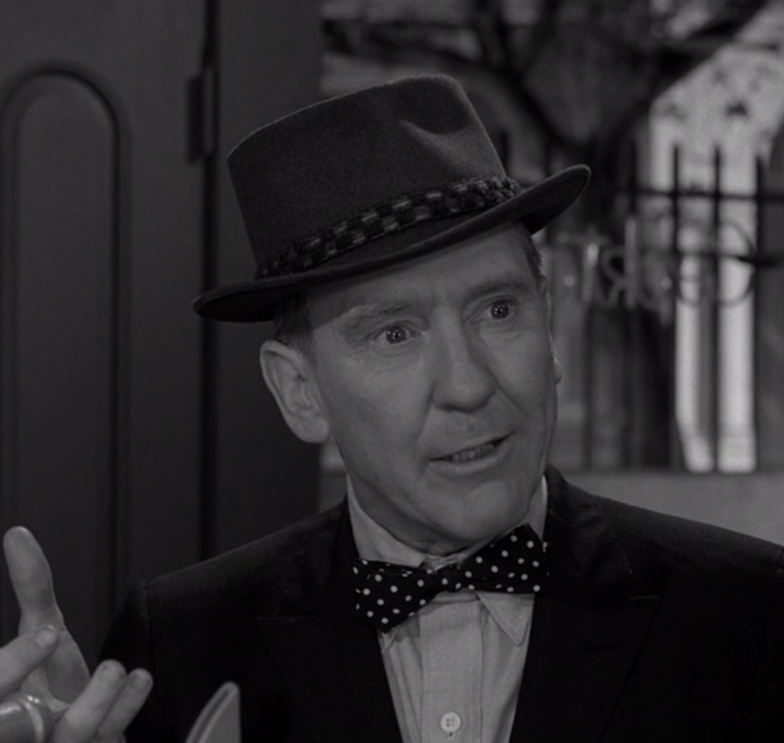 Burgess Meredith as Luthor Dingle from the Twilight Zone episode "Mr. Dingle, the Strong"