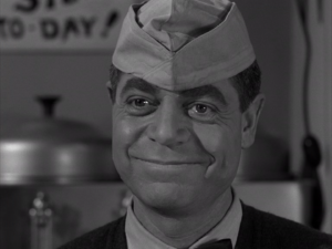 Barney Phillips as Haley from the Twilight Zone episode "Will the Real Martian Please Stand Up"