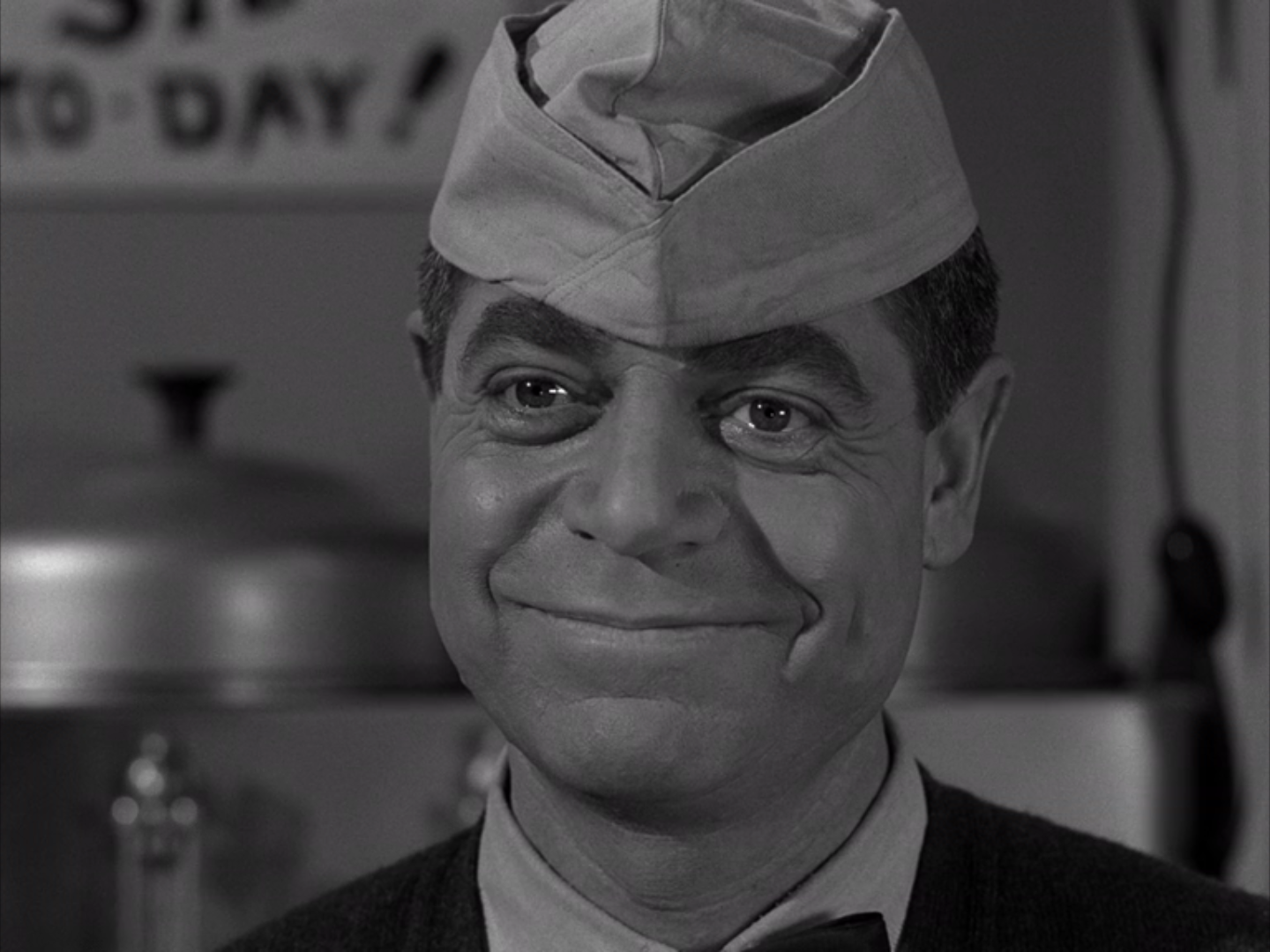 Barney Phillips as Haley from the Twilight Zone episode "Will the Real Martian Please Stand Up"